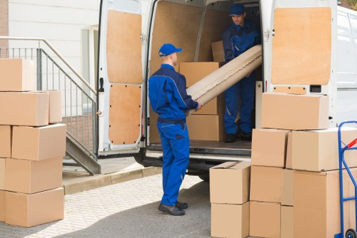 Removal van outside a Dulwich period house during a transparent moving quote discussion