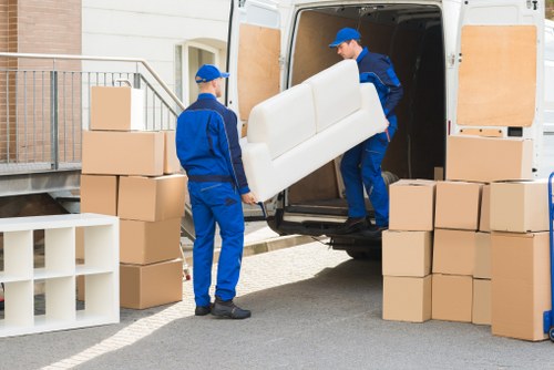 Removal team planning a house move in Dulwich