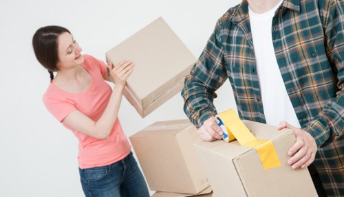 Packing and preparation for a man and van move in Dulwich