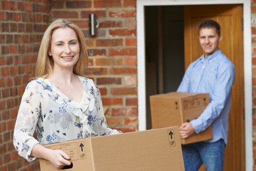 Packing and moving office furniture for a Dulwich business