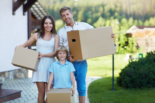 Commercial moving team planning an office relocation in Dulwich