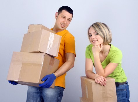 Packed removals van supporting sustainable relocation in Dulwich