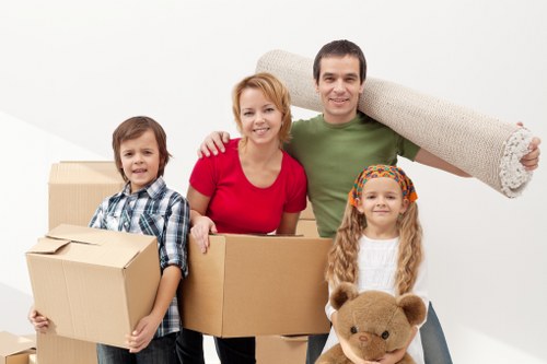 Packing and loading items for a Dulwich move