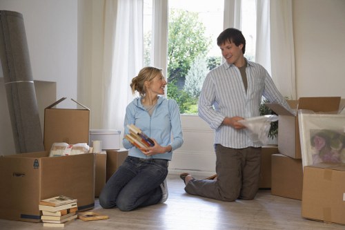 Van and mover handling a local delivery in Dulwich
