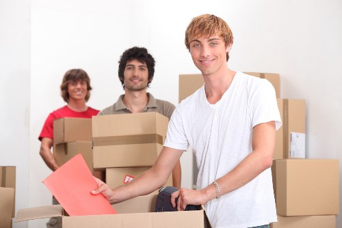 Professional removals service loading furniture for a Dulwich move